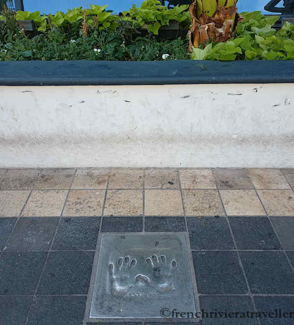 Hand print outside Cannes Festival Palace