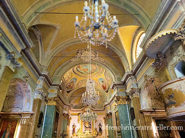 Interior of Church of the Assuption, Eze