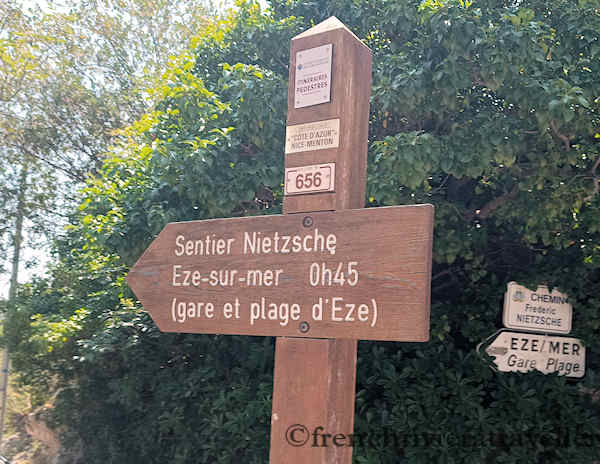 Beginning of Nietzsche path, Eze