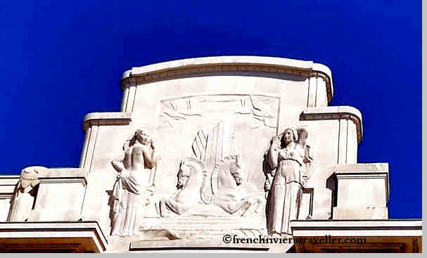 Detail of the Palais de la M&eacute;diterran&eacute;e, Nice